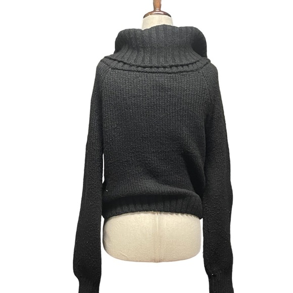 No Boundaries Black Cowl Neck Sweater - Picture 5 of 9